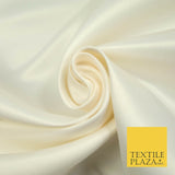 Premium Plain Smooth Matt Duchess Satin Fabric Material Bridal Wedding Dress 58"