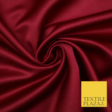 Premium Plain Smooth Matt Duchess Satin Fabric Material Bridal Wedding Dress 58"