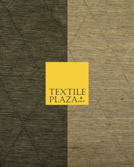 Luxury Tweed Weave Harlequin Diamond PINTUCK 100% PURE SILK Fabric Furnishing