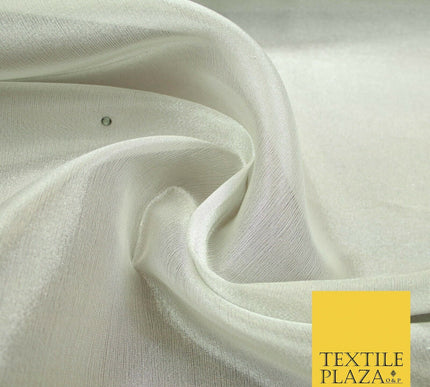 Luxury Silver Grey SILK TISSUE ORGANZA Fabric with SWAROVSKI Stones 48" 4601