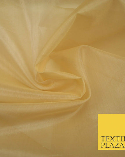 Luxury Gold Beige Plain 100% SILK ORGANZA Sheer Fabric Dress Wedding 3 COLOURS