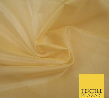 Luxury Gold Beige Plain 100% SILK ORGANZA Sheer Fabric Dress Wedding 3 COLOURS
