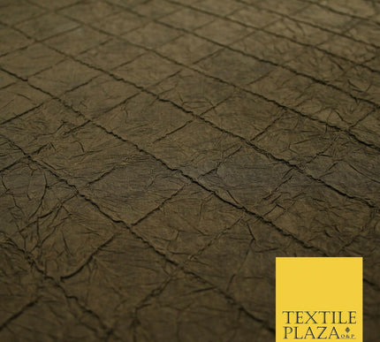 Luxury Square Diamond PINTUCK Crushed 100% PURE SILK Fabric Furnishing 4 COLOURS