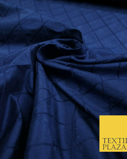 Luxury Small Diamond PINTUCK 100% PURE SILK Fabric Furnishing Cushions 4 COLOURS