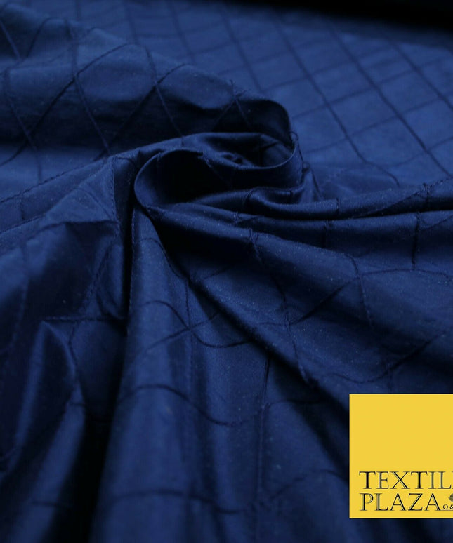 Luxury Small Diamond PINTUCK 100% PURE SILK Fabric Furnishing Cushions 4 COLOURS