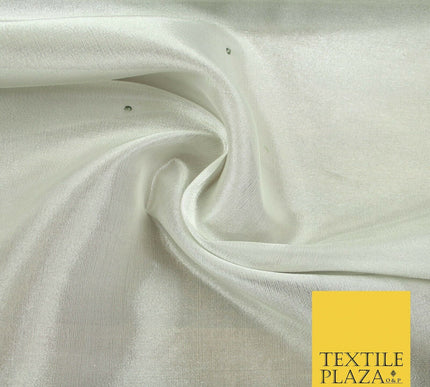 Luxury Silver Grey SILK TISSUE ORGANZA Fabric with SWAROVSKI Stones 48" 4601