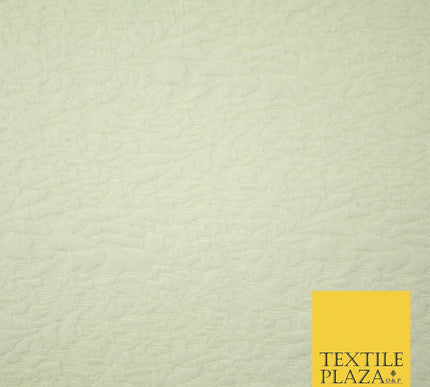 IVORY CREAM Bubble Textured Effect Stretch Jersey Fabric Material Dress 60" 4741