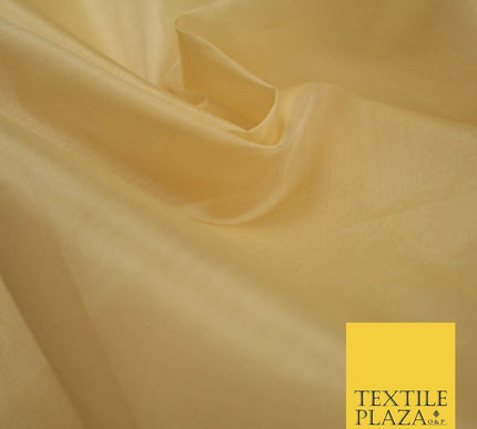Luxury Gold Beige Plain 100% SILK ORGANZA Sheer Fabric Dress Wedding 3 COLOURS
