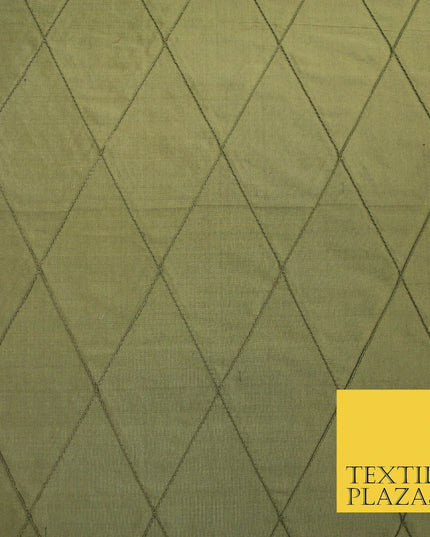 Luxury Large Diamond PINTUCK 100% PURE SILK Fabric Furnishing Cushions 4 COLOURS
