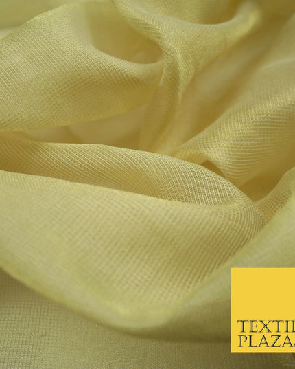 Luxury Small Gauze Check SILK TISSUE ORGANZA Fabric Dress Wedding 4 COLOURS 45"