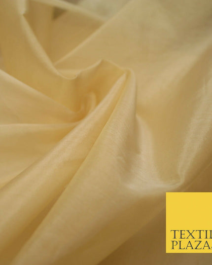 Luxury Gold Beige Plain 100% SILK ORGANZA Sheer Fabric Dress Wedding 3 COLOURS