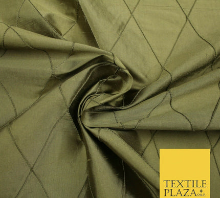 Luxury Large Diamond PINTUCK 100% PURE SILK Fabric Furnishing Cushions 4 COLOURS