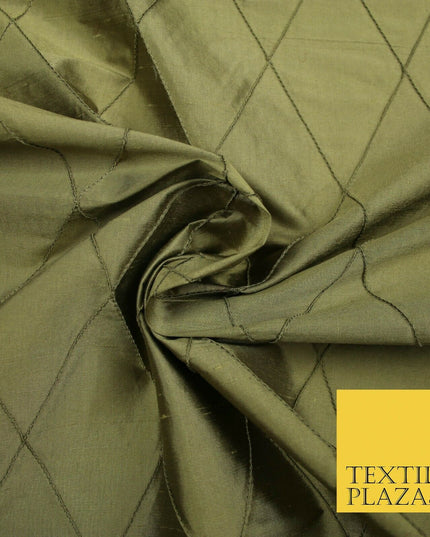 Luxury Large Diamond PINTUCK 100% PURE SILK Fabric Furnishing Cushions 4 COLOURS