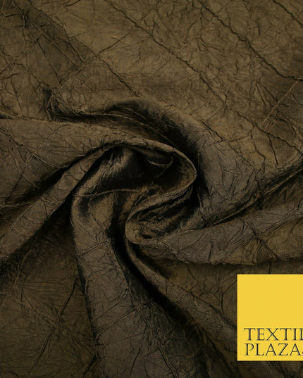 Luxury Square Diamond PINTUCK Crushed 100% PURE SILK Fabric Furnishing 4 COLOURS