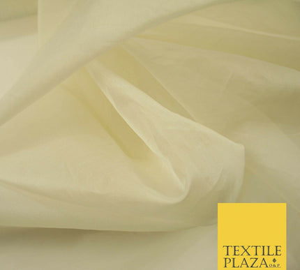 Luxury Gold Beige Plain 100% SILK ORGANZA Sheer Fabric Dress Wedding 3 COLOURS