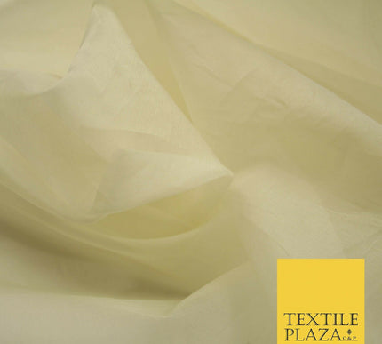 Luxury Gold Beige Plain 100% SILK ORGANZA Sheer Fabric Dress Wedding 3 COLOURS