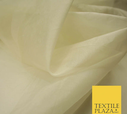 Luxury Gold Beige Plain 100% SILK ORGANZA Sheer Fabric Dress Wedding 3 COLOURS