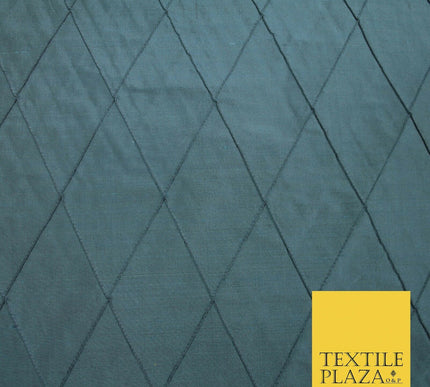 Luxury Large Diamond PINTUCK 100% PURE SILK Fabric Furnishing Cushions 4 COLOURS