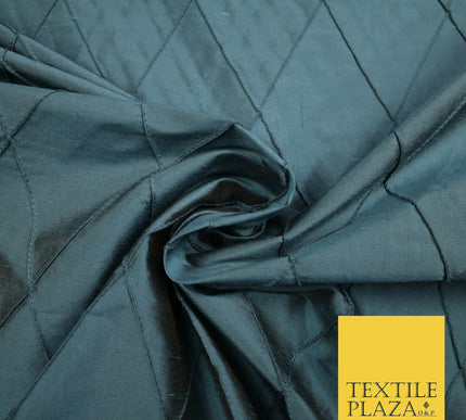Luxury Large Diamond PINTUCK 100% PURE SILK Fabric Furnishing Cushions 4 COLOURS