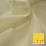 Luxury Gold Beige Plain 100% SILK ORGANZA Sheer Fabric Dress Wedding 3 COLOURS