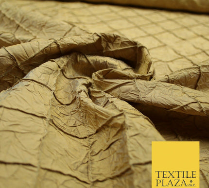 Luxury Square Diamond PINTUCK Crushed 100% PURE SILK Fabric Furnishing 4 COLOURS