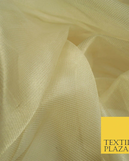 Luxury Small Gauze Check SILK TISSUE ORGANZA Fabric Dress Wedding 4 COLOURS 45"