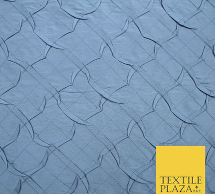 Luxury Waffle Buckingham PINTUCK 100% PURE SILK Fabric Furnishing 5 COLOURS 42"