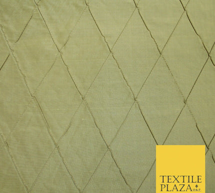 Luxury Large Diamond PINTUCK 100% PURE SILK Fabric Furnishing Cushions 4 COLOURS