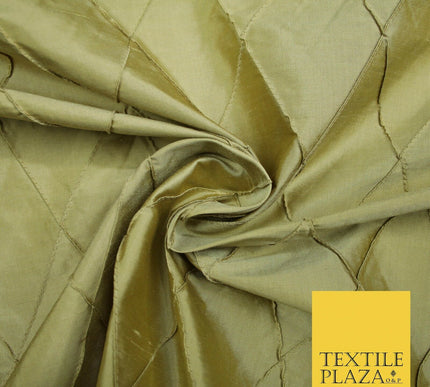 Luxury Large Diamond PINTUCK 100% PURE SILK Fabric Furnishing Cushions 4 COLOURS