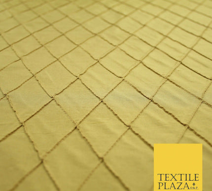 Luxury Small Diamond PINTUCK 100% PURE SILK Fabric Furnishing Cushions 4 COLOURS