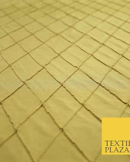 Luxury Small Diamond PINTUCK 100% PURE SILK Fabric Furnishing Cushions 4 COLOURS