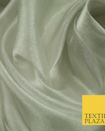 Luxury Small Gauze Check SILK TISSUE ORGANZA Fabric Dress Wedding 4 COLOURS 45"