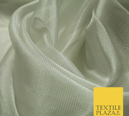 Luxury Small Gauze Check SILK TISSUE ORGANZA Fabric Dress Wedding 4 COLOURS 45"