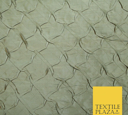 Luxury Waffle Buckingham PINTUCK 100% PURE SILK Fabric Furnishing 5 COLOURS 42"