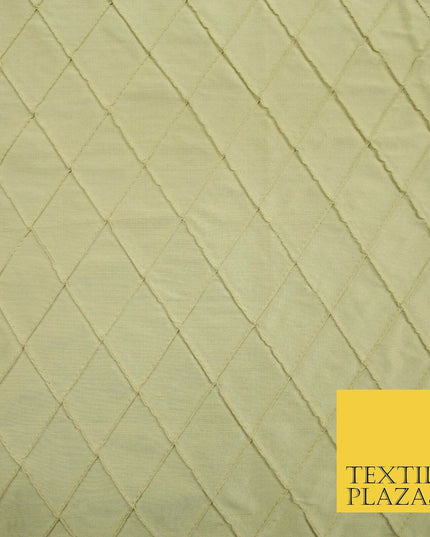 Luxury Small Diamond PINTUCK 100% PURE SILK Fabric Furnishing Cushions 4 COLOURS
