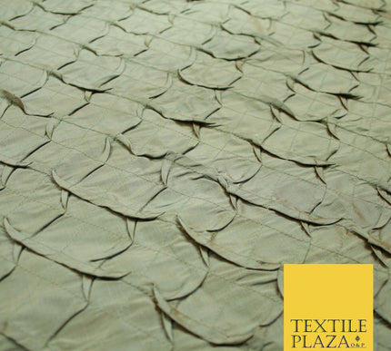 Luxury Waffle Buckingham PINTUCK 100% PURE SILK Fabric Furnishing 5 COLOURS 42"