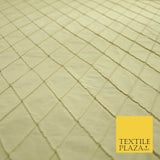 Luxury Small Diamond PINTUCK 100% PURE SILK Fabric Furnishing Cushions 4 COLOURS