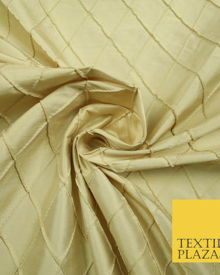 Luxury Small Diamond PINTUCK 100% PURE SILK Fabric Furnishing Cushions 4 COLOURS