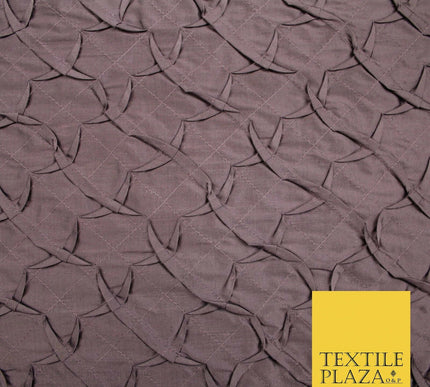 Luxury Waffle Buckingham PINTUCK 100% PURE SILK Fabric Furnishing 5 COLOURS 42"