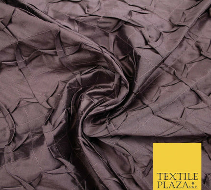 Luxury Waffle Buckingham PINTUCK 100% PURE SILK Fabric Furnishing 5 COLOURS 42"