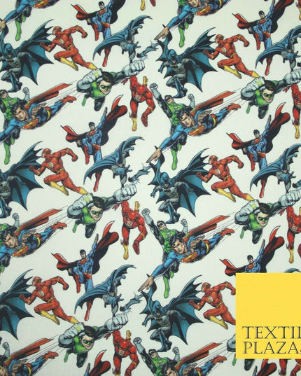 DC Comic Flying Superhero JUSTICE LEAGUE Digital Print 100% Cotton Fabric 4757