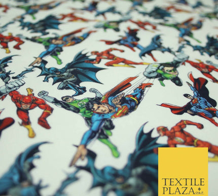 DC Comic Flying Superhero JUSTICE LEAGUE Digital Print 100% Cotton Fabric 4757