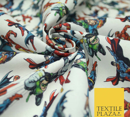 DC Comic Flying Superhero JUSTICE LEAGUE Digital Print 100% Cotton Fabric 4757