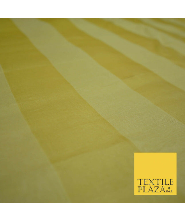 Luxury Warm Gold Double Striped Lines 100% SILK ORGANZA Fabric Sheer 48" 4624