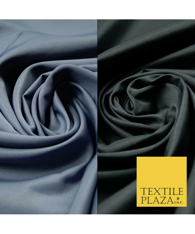 SOFT FEEL GREY Powder Crepe 100% Polyester PLAIN FABRIC LINING 60" WIDE