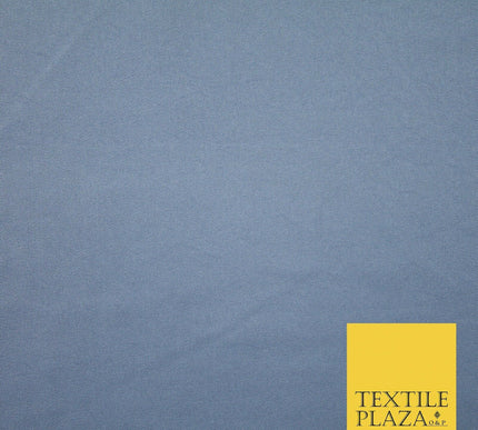 SOFT FEEL GREY Powder Crepe 100% Polyester PLAIN FABRIC LINING 60" WIDE