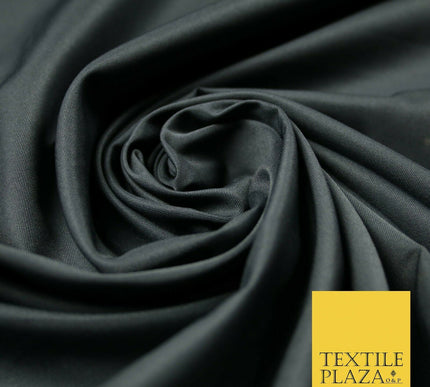 SOFT FEEL GREY Powder Crepe 100% Polyester PLAIN FABRIC LINING 60" WIDE