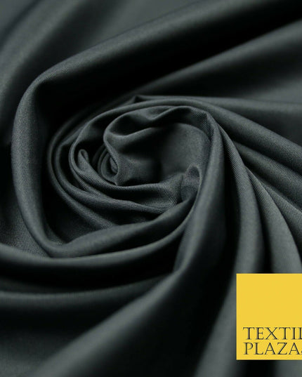 SOFT FEEL GREY Powder Crepe 100% Polyester PLAIN FABRIC LINING 60" WIDE