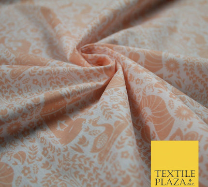 Fairytale Enchanted Castle Unicorn Printed Poly Cotton Fabric Polycotton Craft