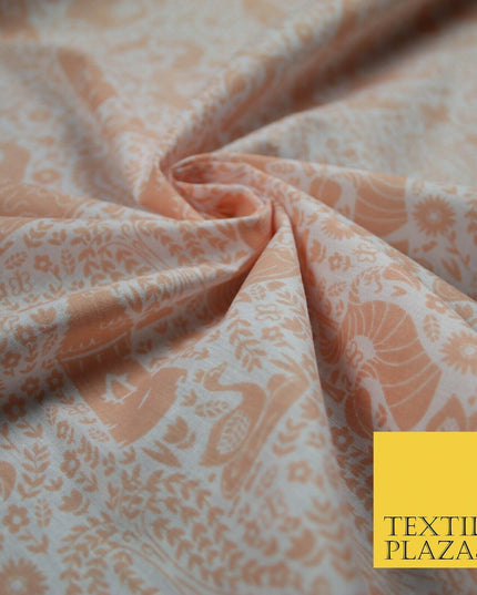 Fairytale Enchanted Castle Unicorn Printed Poly Cotton Fabric Polycotton Craft